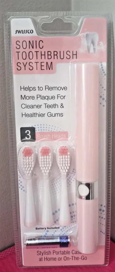 Lūpų dažų formos nešiojamasis „Sonic Electric“ dantų šepetėlis